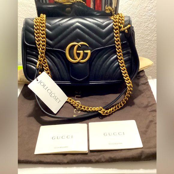 Pre-owned Gucci GG Marmont Small Shoulder Bag